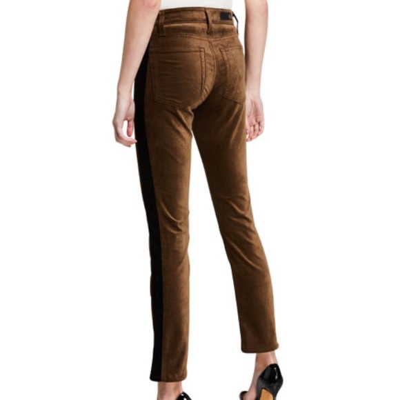 AG The Mari Tuxedo Stripe Velvety Jean - Picture 2 of 3